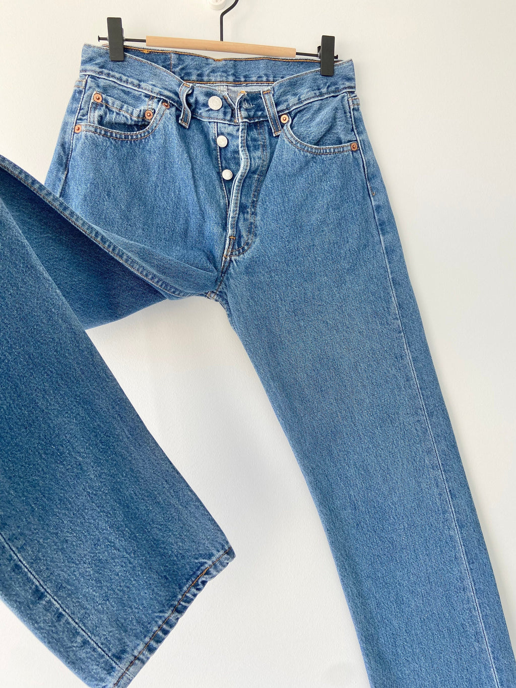 Levis 501 jeans w27 L32 raw blue vintage 501 Levis vintage