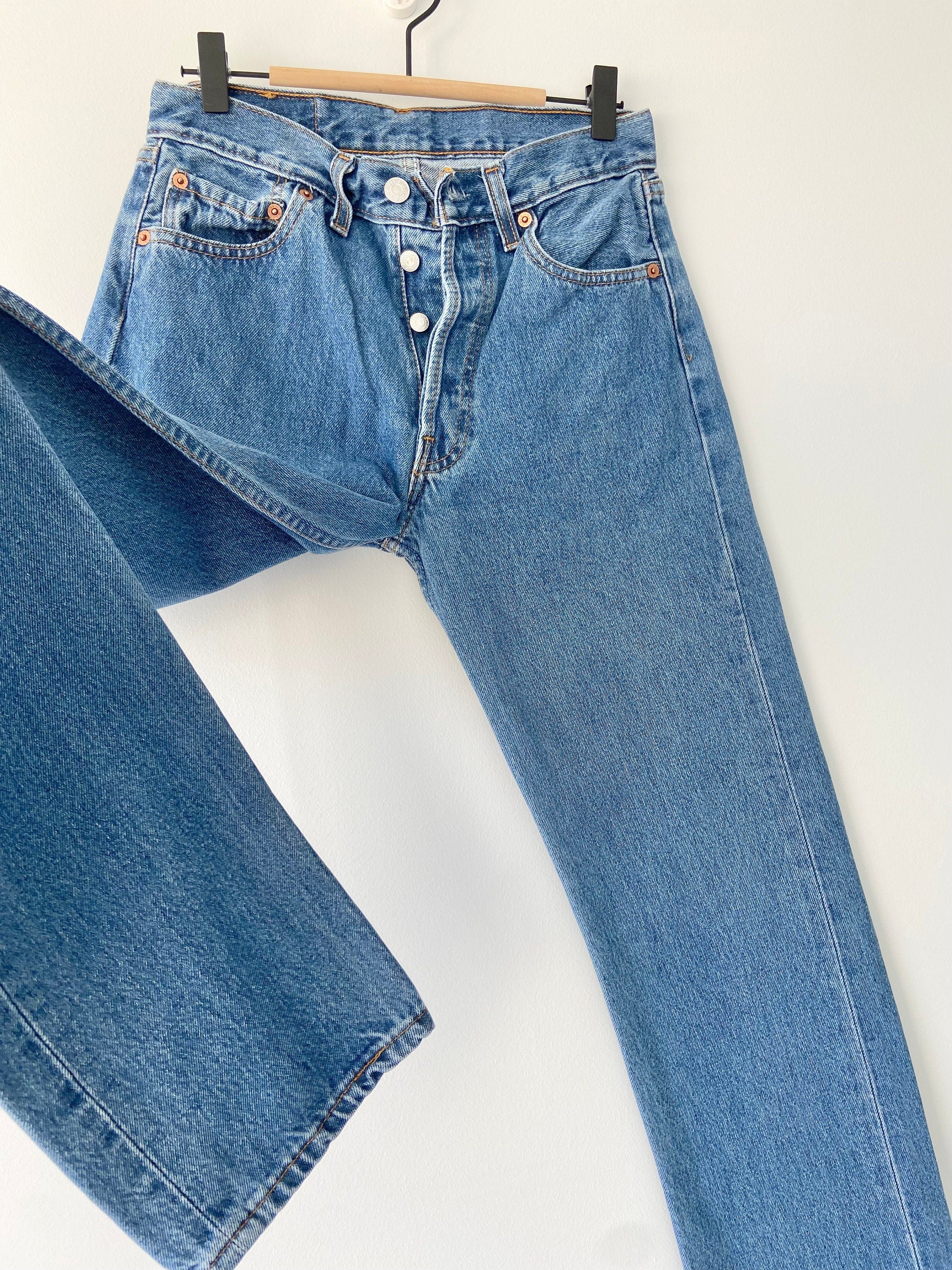 Levis 501 jeans w27 L32 raw blue vintage 501 Levis vintage