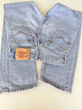 W24 L31 Levis 501 vintage 23-24” measured waist light blue made in turkey  90s hol