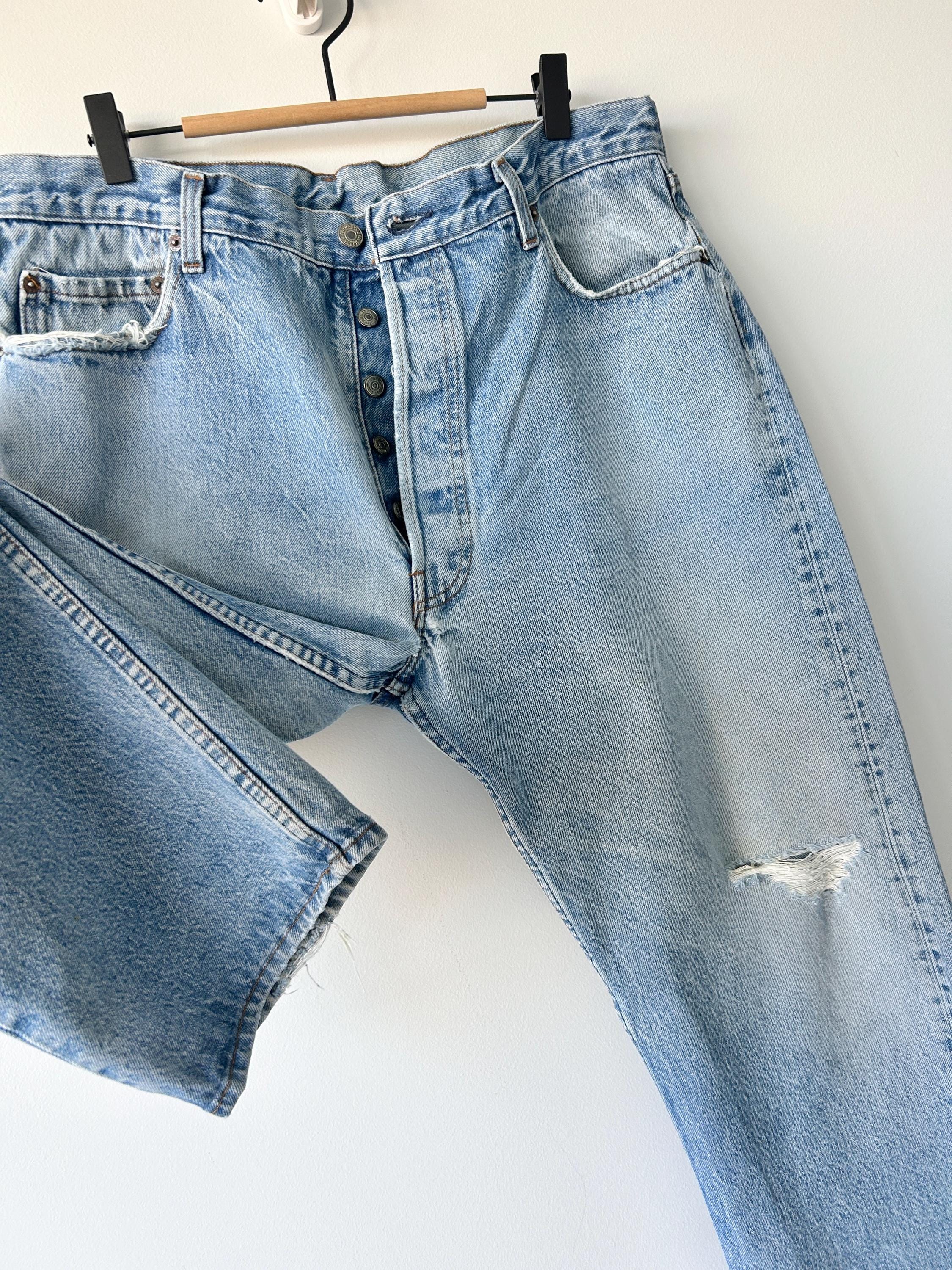 Levis 501 vintage w36 L29 Levi’s 80s faded straight leg jeans made in USA 501 vintage 501 35”/36” waist decuk