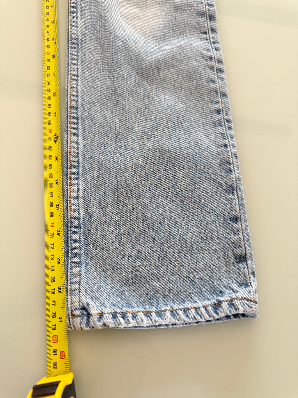 W25 L31 vintage Levis 501 25” measured light medium blue 90s Levi’s 501s USA re done