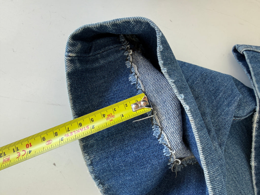 W34 L29 vintage Levis 603 33/34” measured waist dark blue faded whiskers  70s 603s