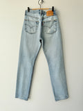 W29 L33 vintage Levis 501 29” measured light faded blue made in 90s