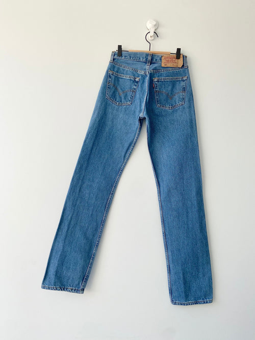 Levis 501 jeans w27 L32 raw blue vintage 501 Levis vintage