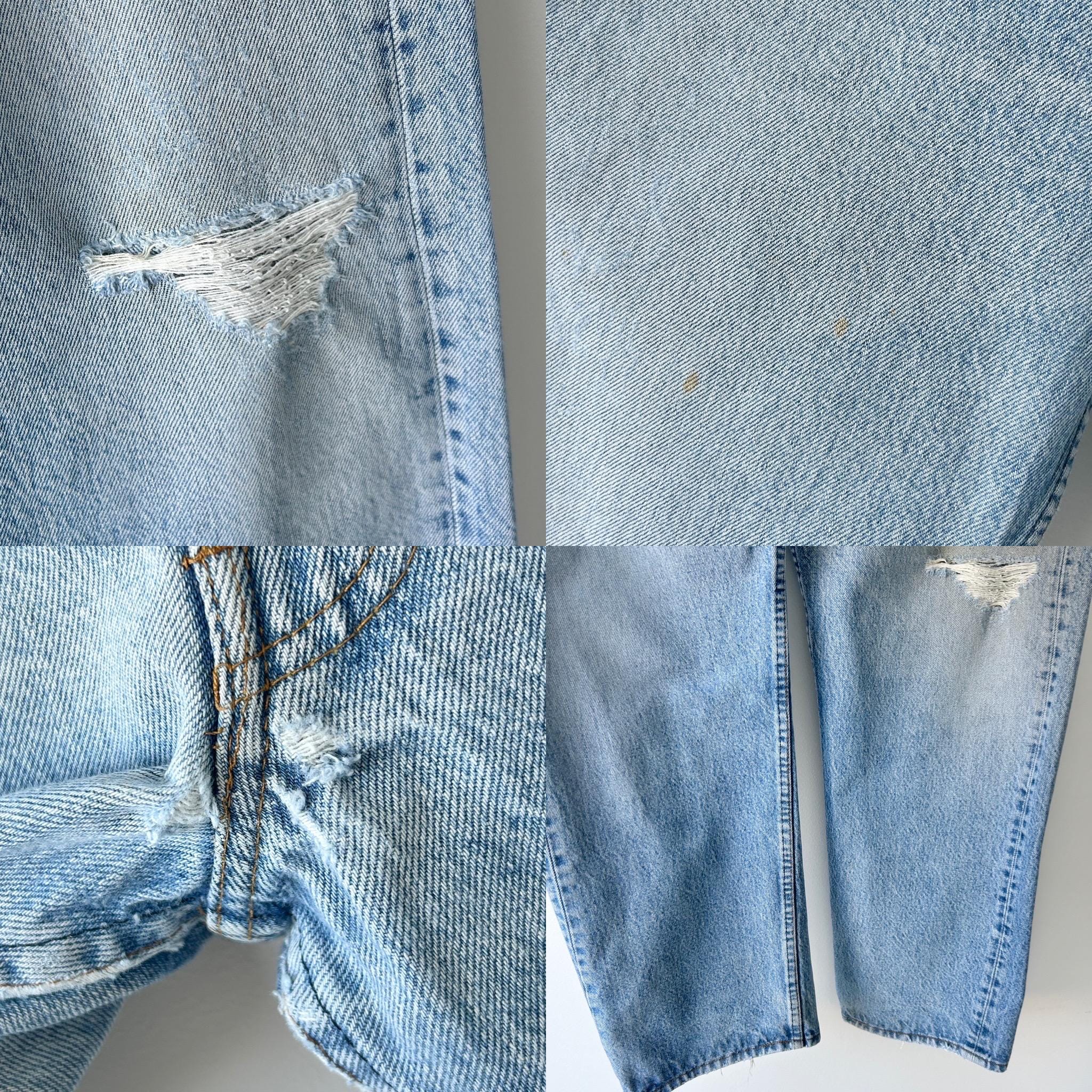 Levis 501 vintage w36 L29 Levi’s 80s faded straight leg jeans made in USA 501 vintage 501 35”/36” waist decuk