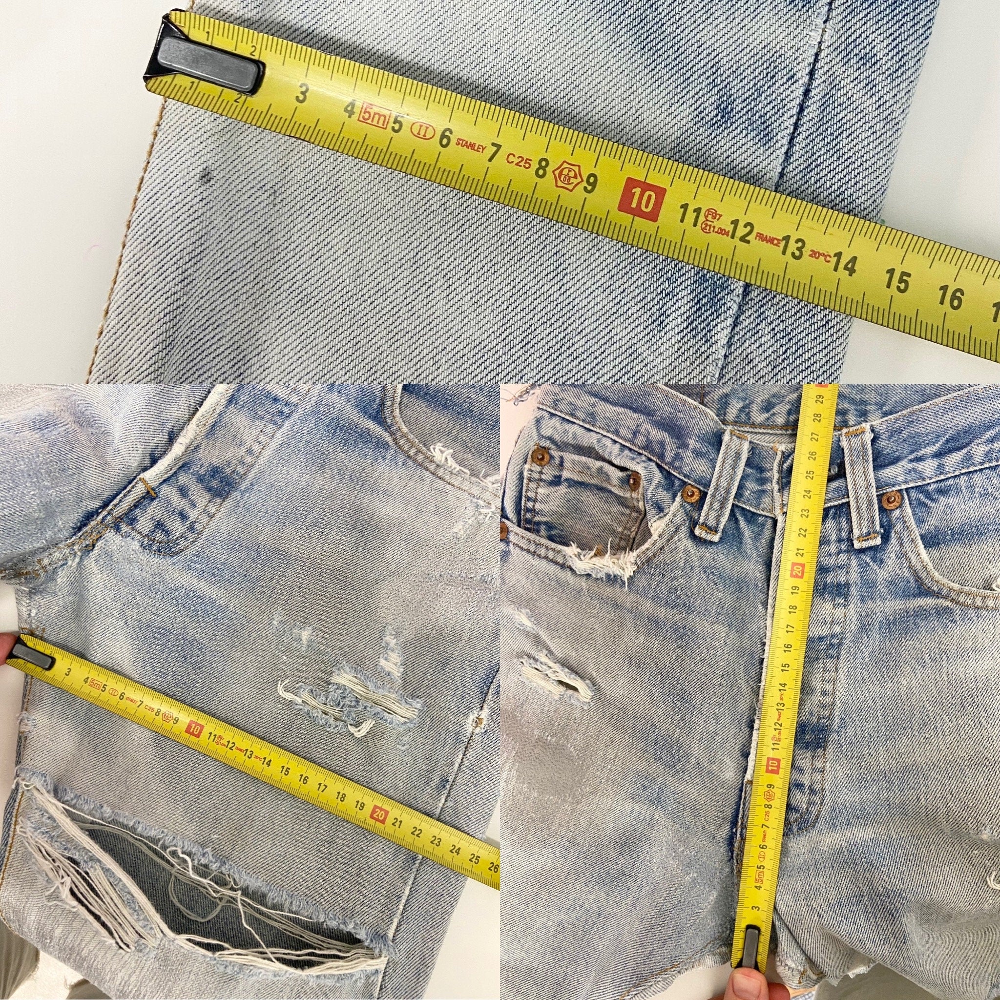 w25 L33 Distressed faded Selvedge redline Levi’s 501 Vintage 80s Levi’s 501