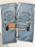 W25 L27 Levis 501 vintage 24-25” measured waist medium blue 90s made in France