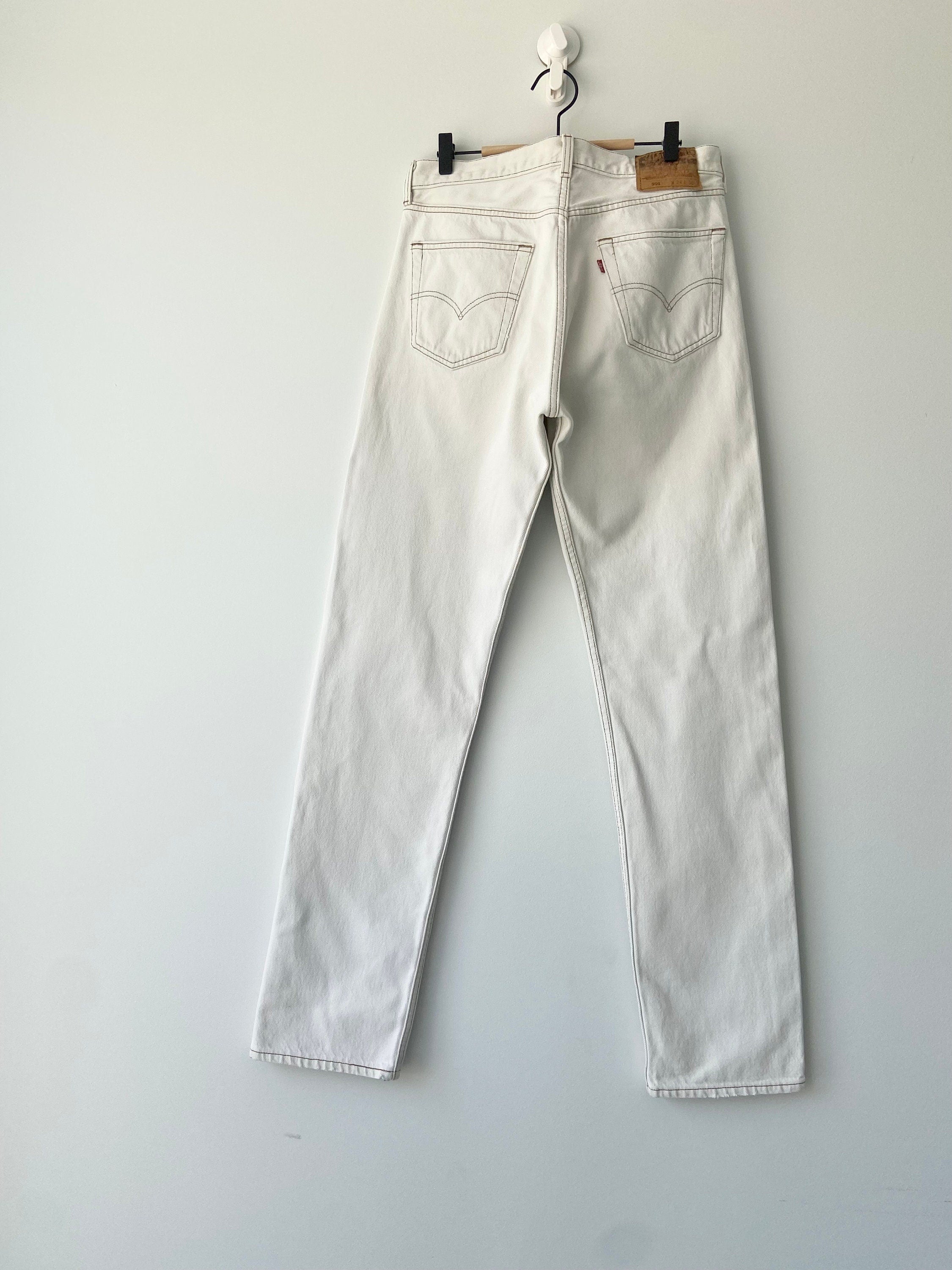 Vintage Levi’s 501 jeans w33 L36 90s vintage 501 jeans beige made in USA