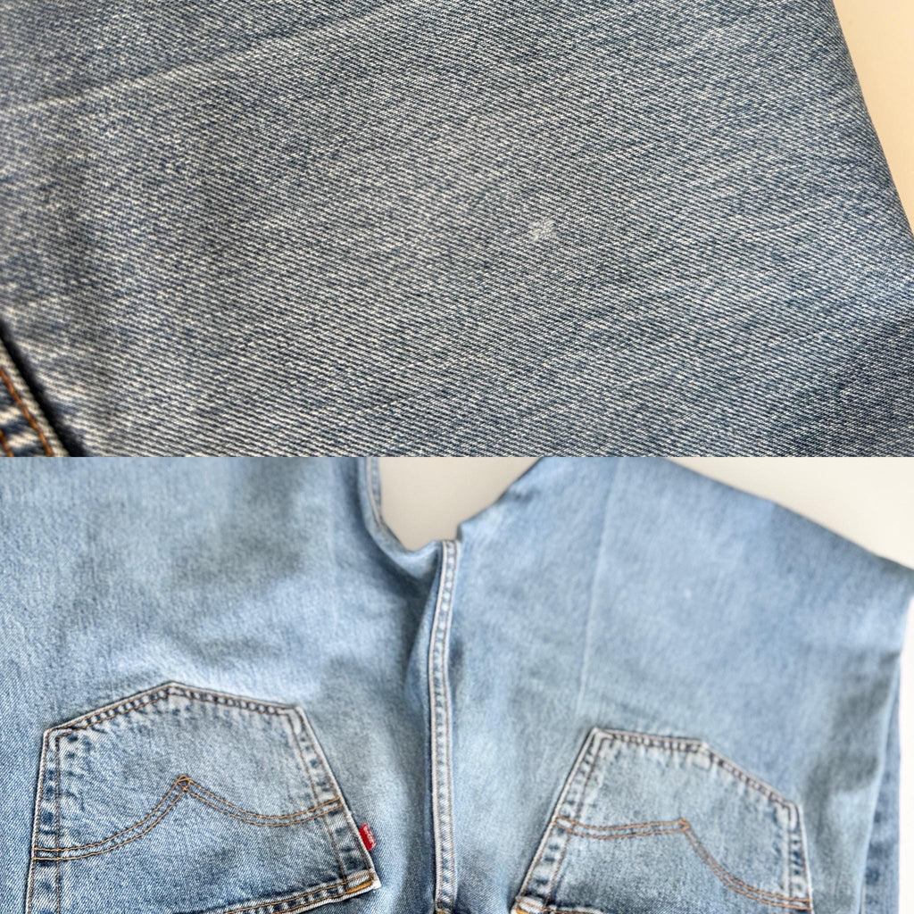 W36 L29 Levis 501 vintage 36” waist medium blue 501s made in Canada year 2000