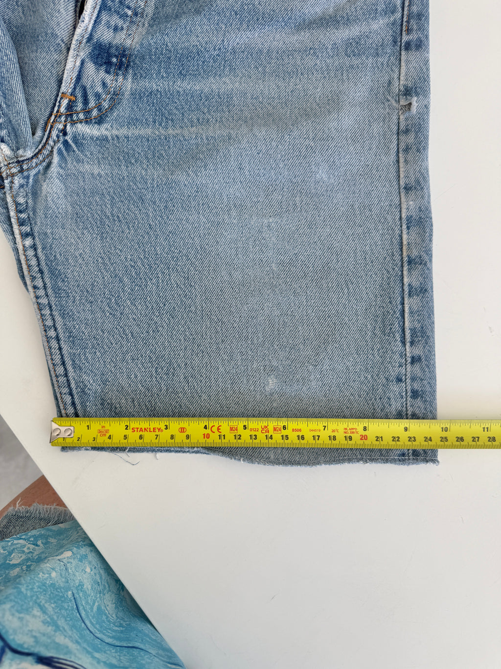 W30 vintage Levis 501 shorts 29/30” measured waist faded denim USA 501s