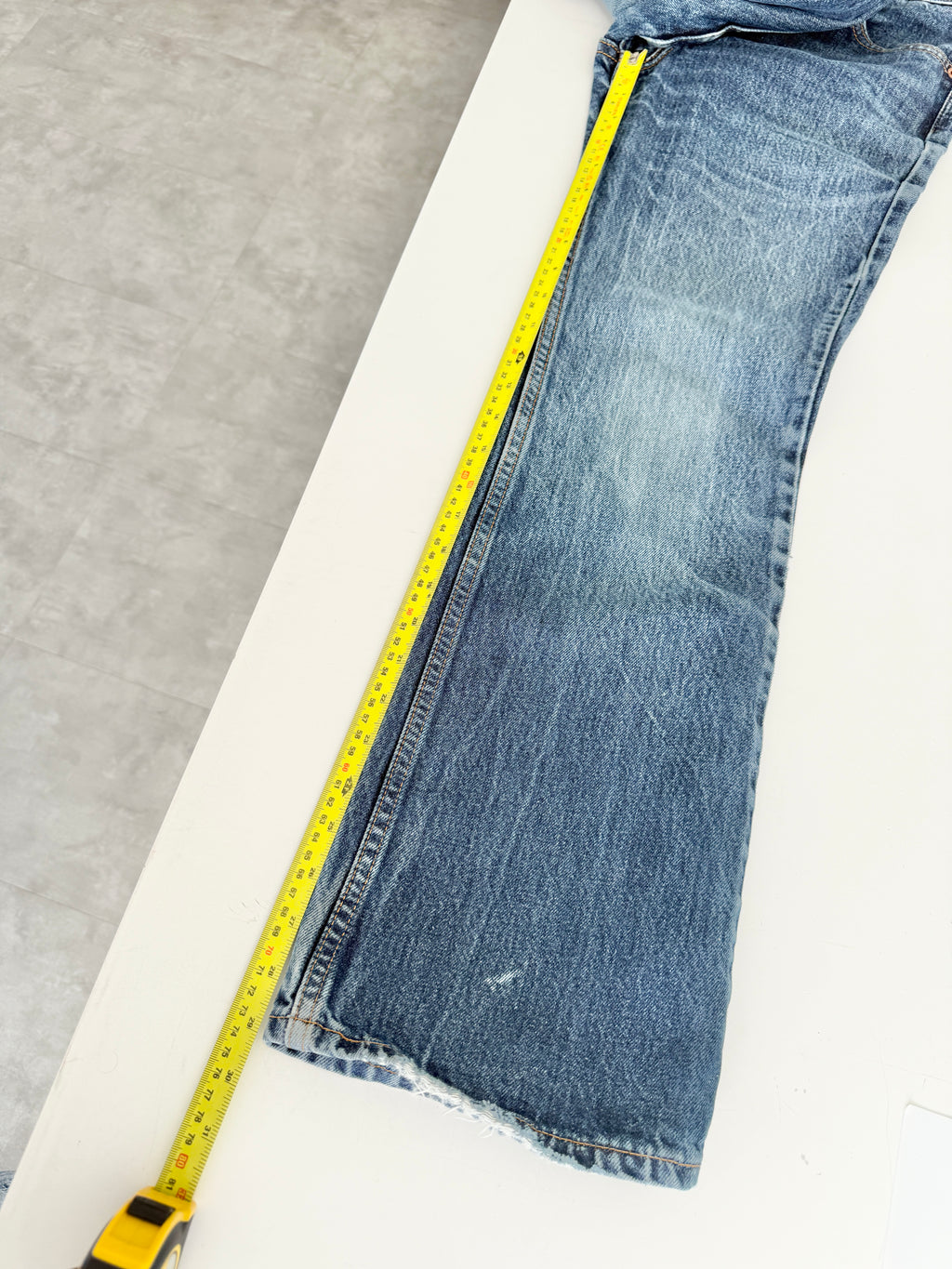 W25 L29 vintage Levis 517 24-25”” measured dark faded blue 90s USA 517s