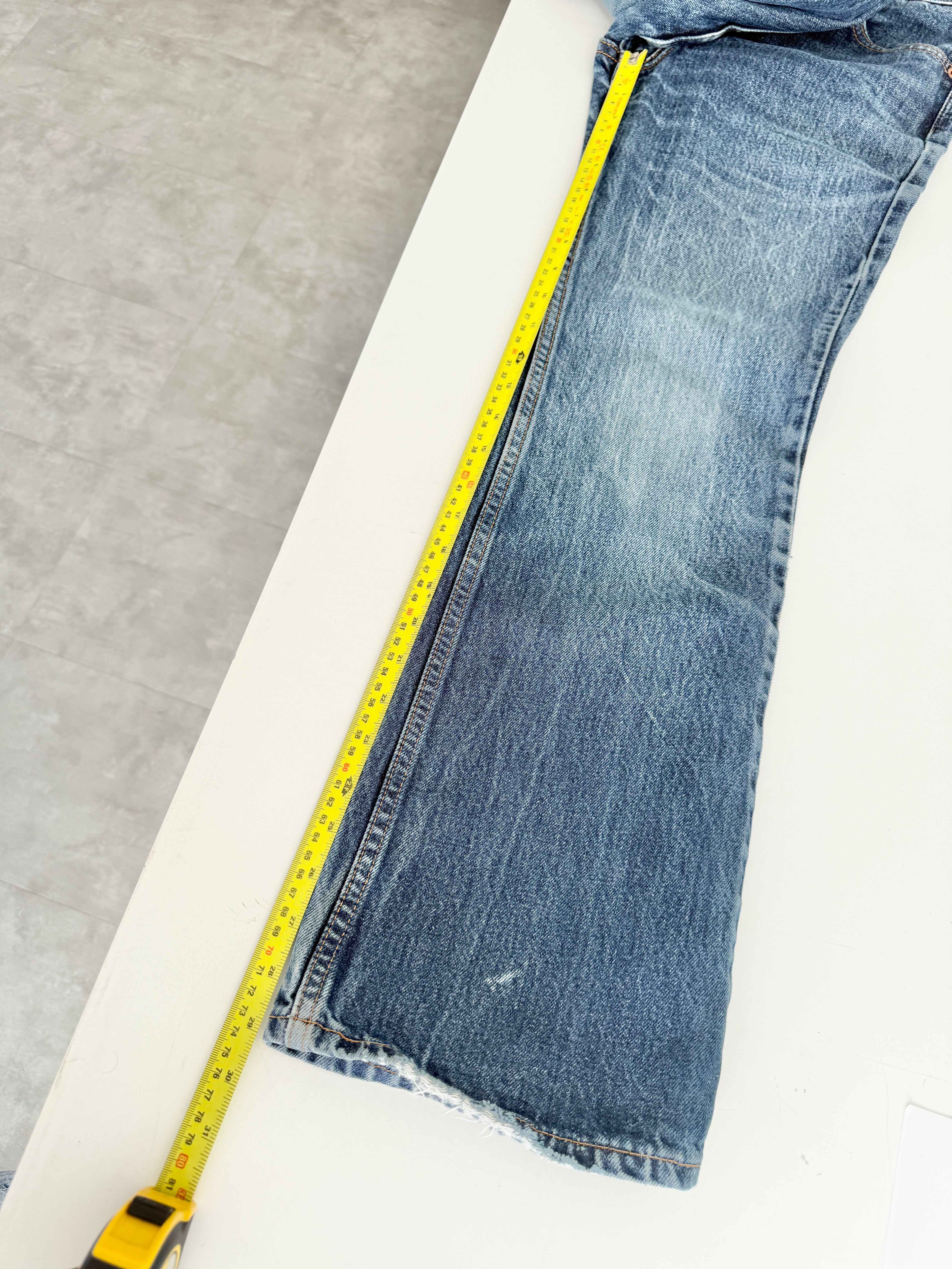 W25 L29 vintage Levis 517 24-25”” measured dark faded blue 90s USA 517s