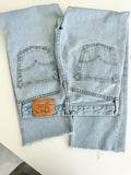 W25 L27 Levis 501 vintage 25” waist light blue 501s made in France 90s (posted weekend)