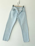 w26 L28  Vintage Levi’s 501 jeans made in USA  light blue faded vintage 501 jeans