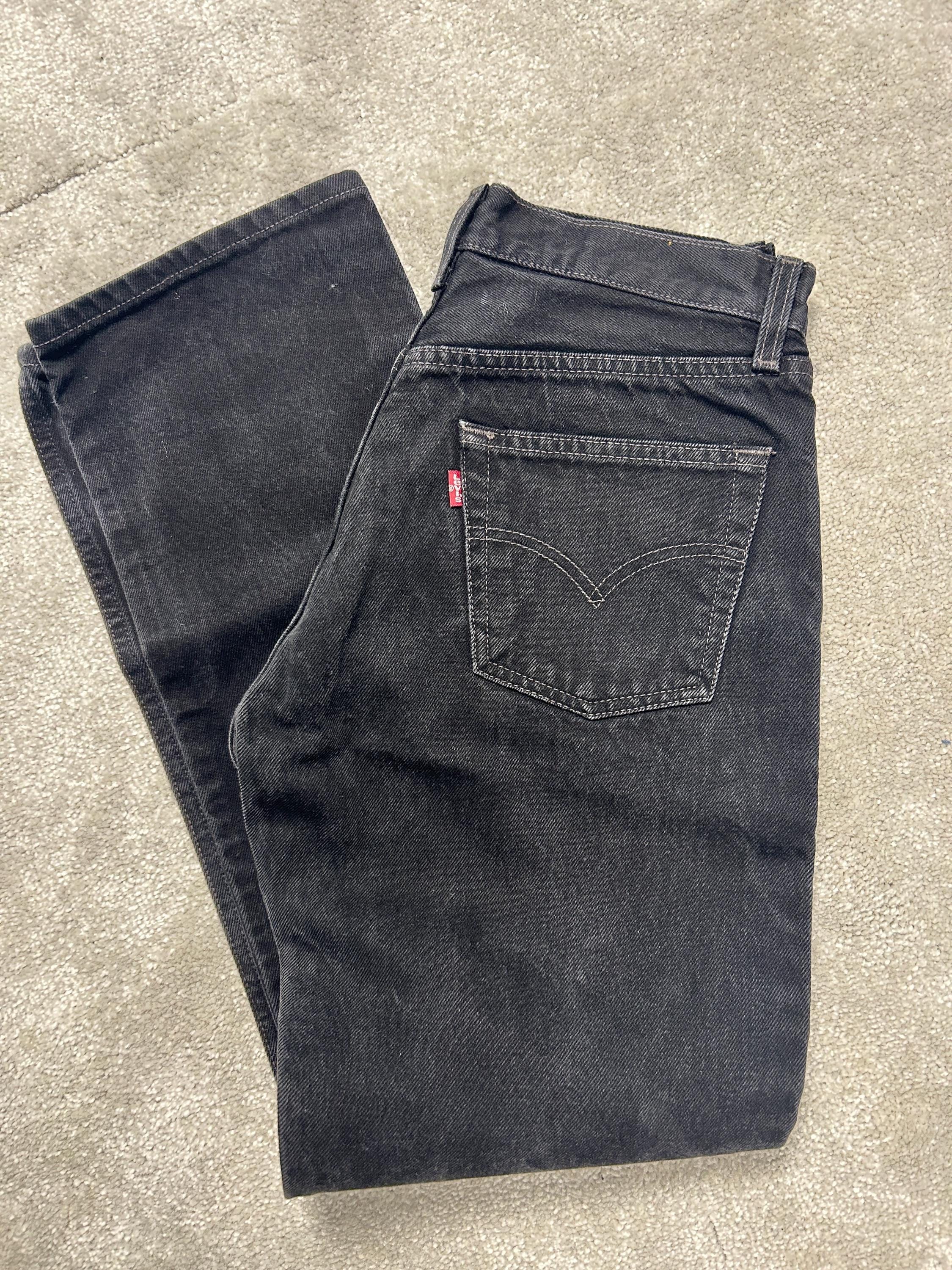 w28 L29 Black Vintage Levi’s 501 made in Mexico 90s straight leg