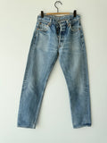 W28 L30 vintage Levis 501 27/28” measured waist dark faded blue 501s amazing fade 90s denim