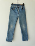 W23 L26 vintage Levis 701s 22/23” measured dark blue 701s 80s USA