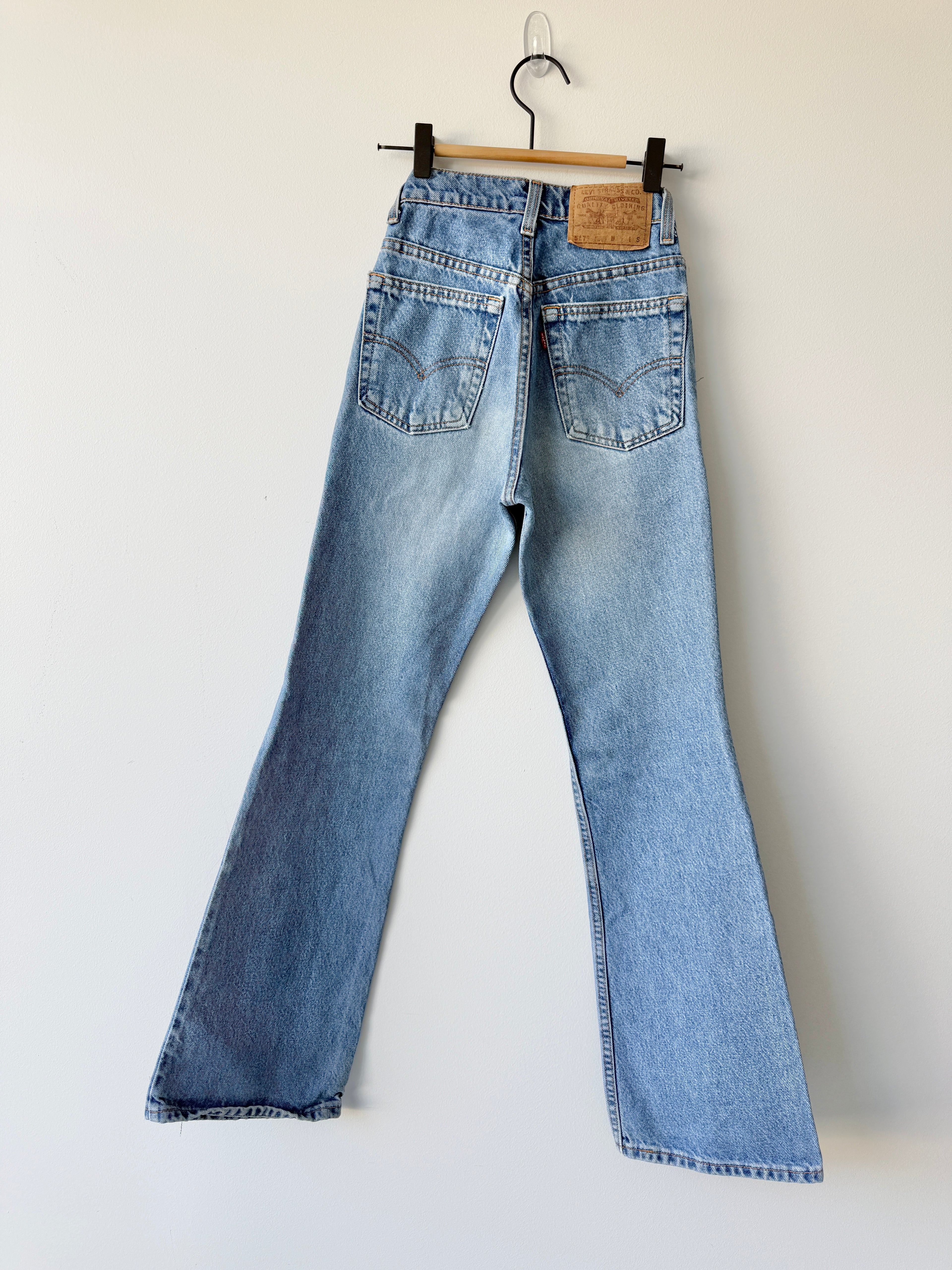 W21 L30 vintage Levis 517 21” measured waist medium blue Levi’s 517s USA 90s