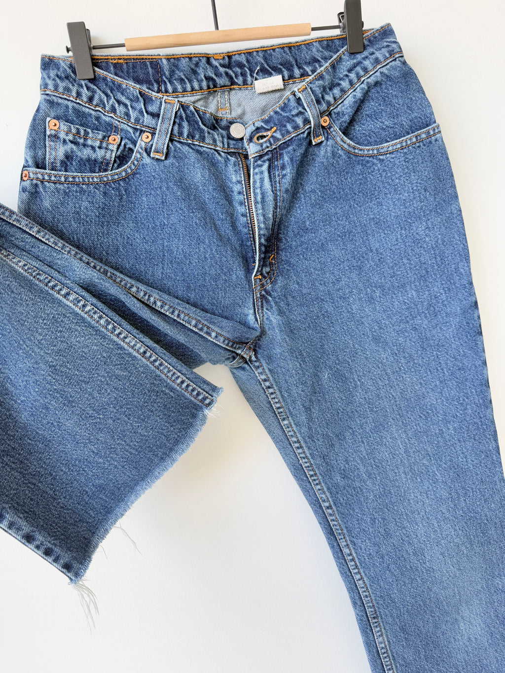 W28 L25 vintage Levis 517 28” measured dark blue 90s Levi’s 517s