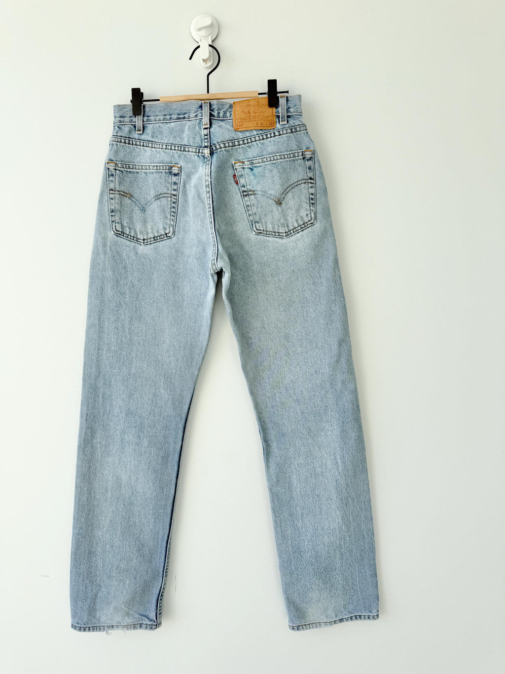 Levis 505 vintage w28/29 L31 light blue 505s made in Columbia straight leg jeans 501 28”/29” waist hols