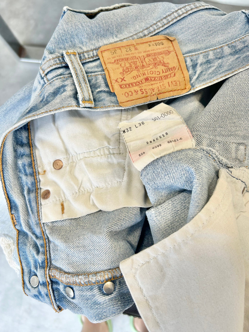 Levis 501 jeans w30 L32 501xx vintage denim stone wash blue faded denim 90s faded blue wash 501 vintage