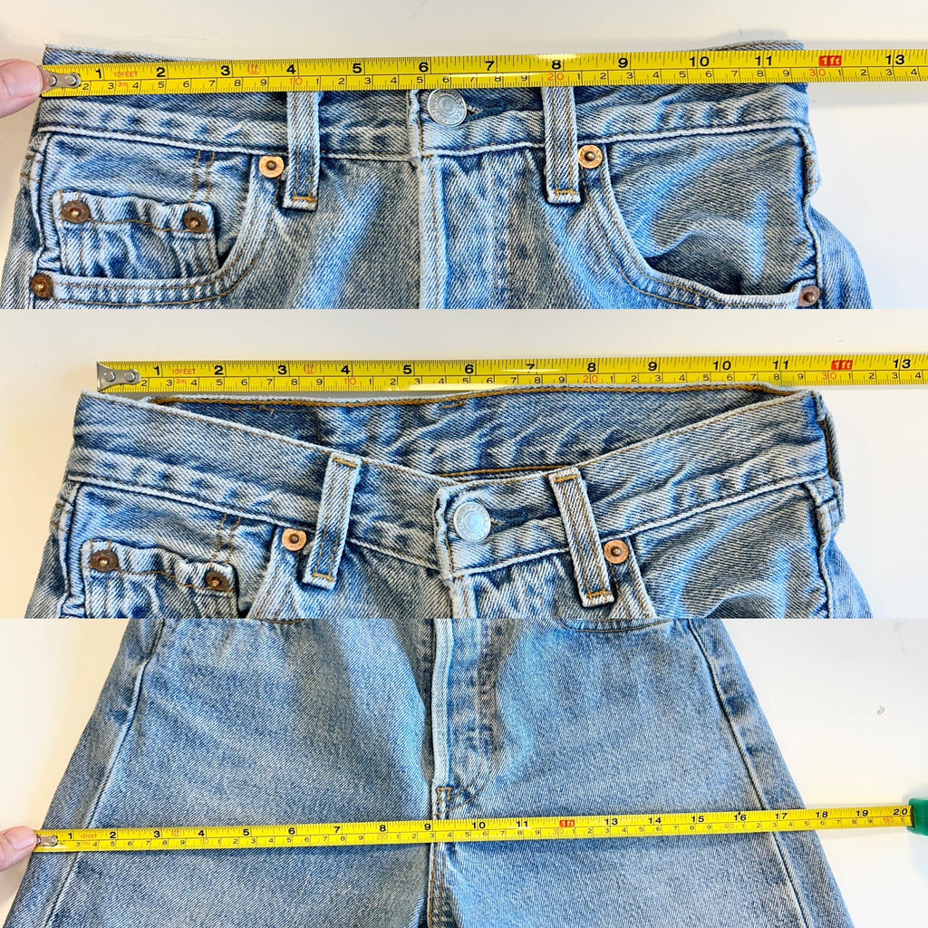 Levis 201 vintage w23 L27 Levi’s medium blue straight leg Levi’s 201 90s vintage Levi’s 501  (22/23 waist) made in France