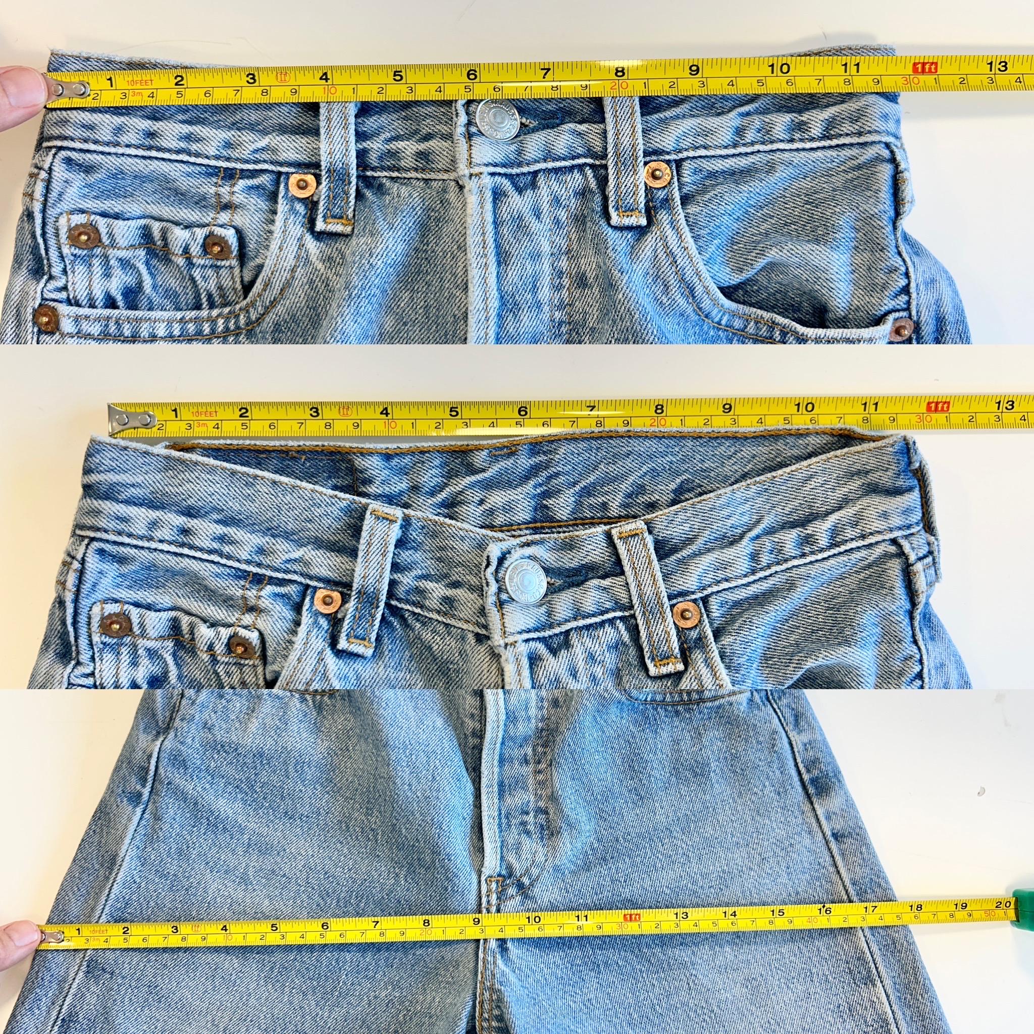 Levis 201 vintage w23 L27 Levi’s medium blue straight leg Levi’s 201 90s vintage Levi’s 501  (22/23 waist) made in France