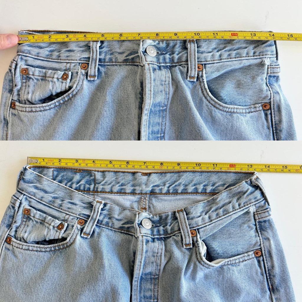Levis 501 vintage w27 L33 Levi’s light faded denim straight leg Levi’s 501 90s vintage 501  (27”/26” waist)
