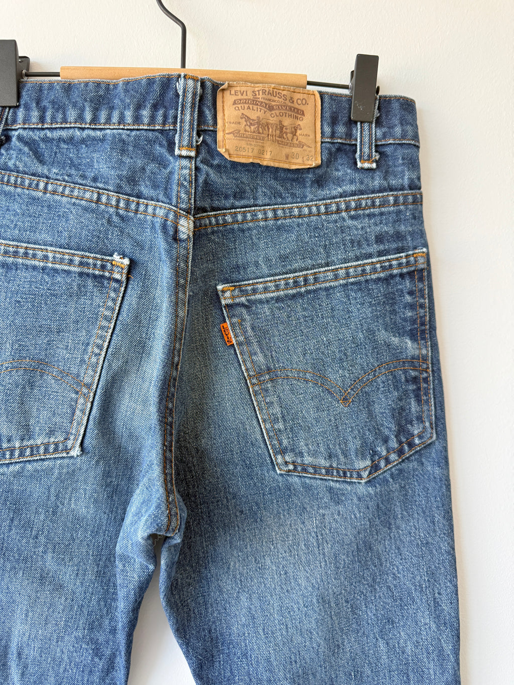 W29 L31 vintage Levis 517 28/29” measured waist dark faded USA 80s 517s