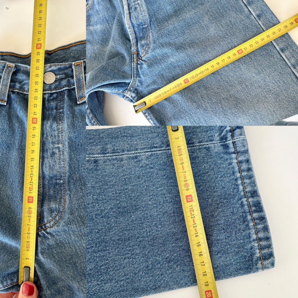 w27 L29 Levis 501 jeans medium blue denim 90s vintage Levi’s 501s blue 501s