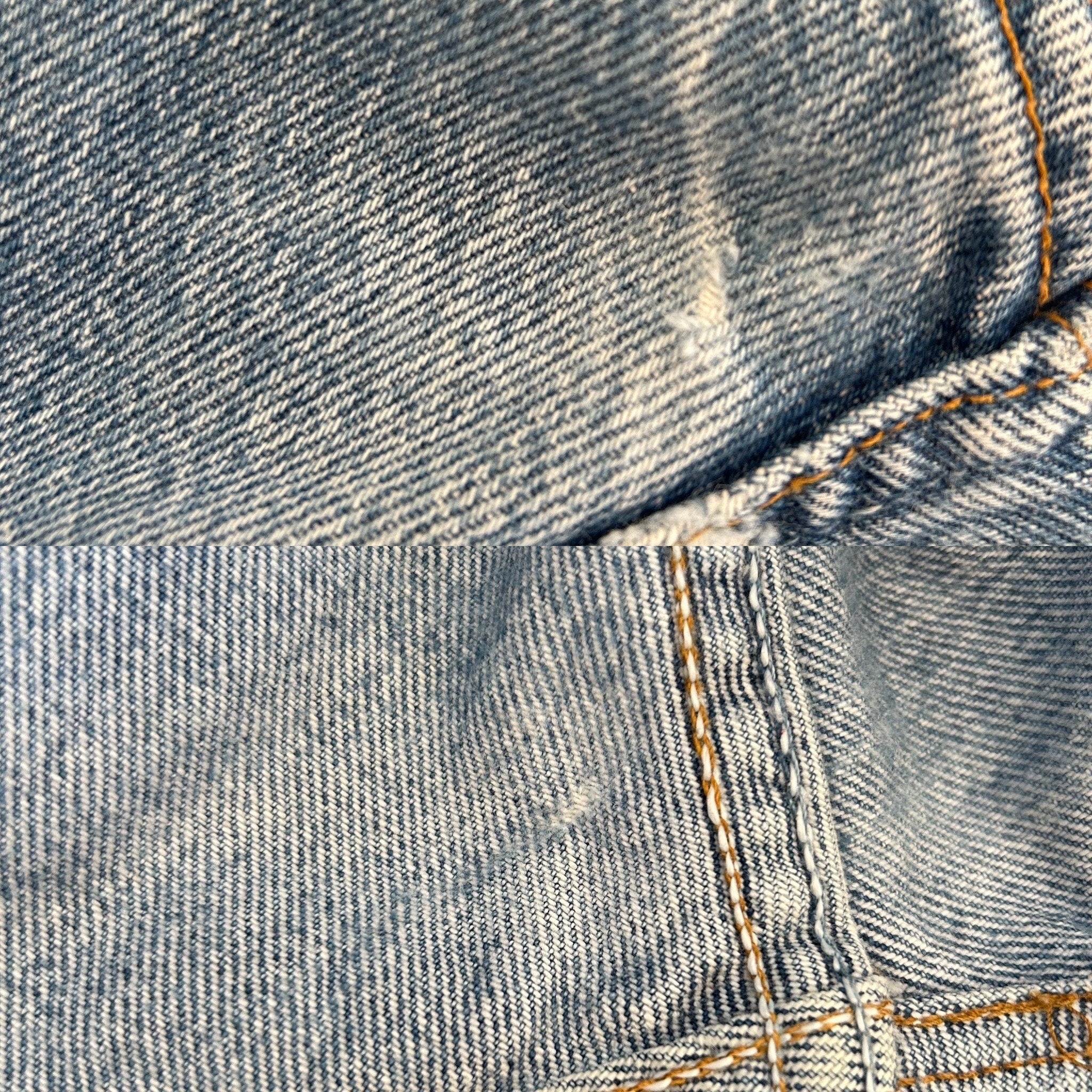 Levis 501 jeans w24 L30 light blue 501 stone wash  blue vintage 501s made in 90s