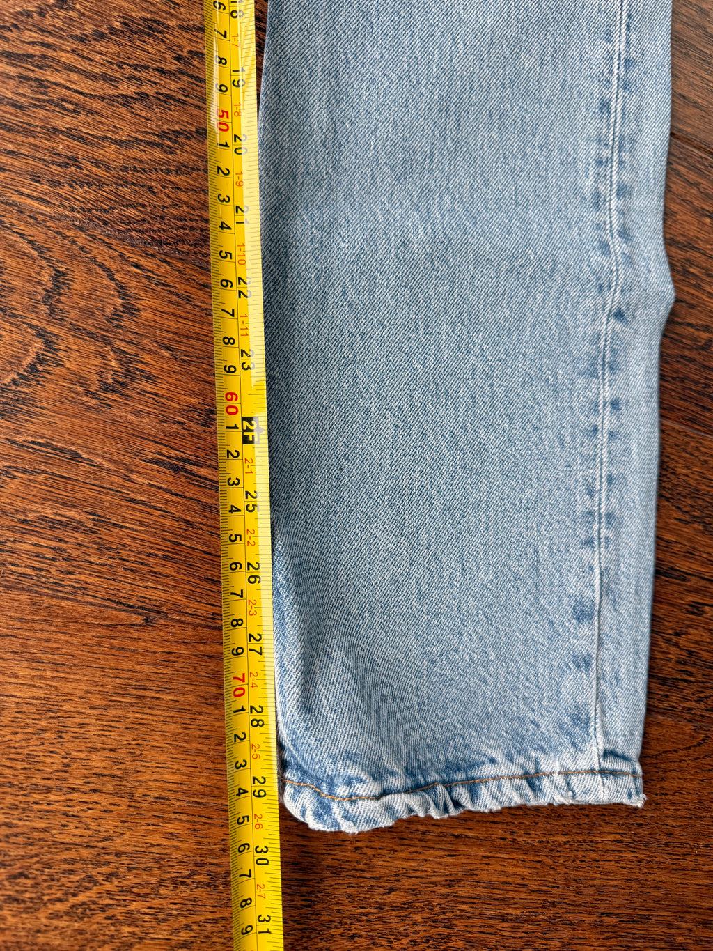 Softer W24 L29 vintage Levis 501 22/24” measured light blue 90s Levi’s 501s