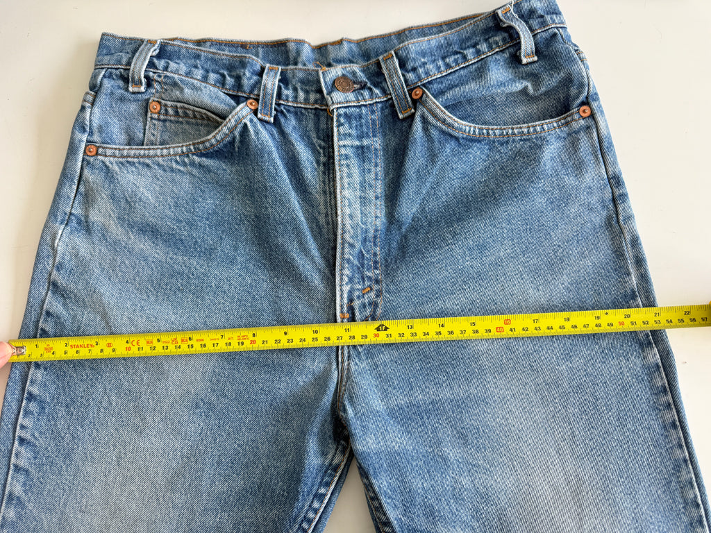 W32 L28 vintage Levis 517 faded medium blue 32” measured waist 517s 80s USA