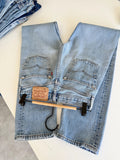 W25 L33 vintage Levis 501 24-25” measured waist light faded denim made in 90s