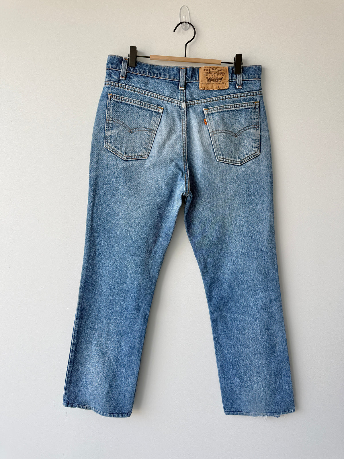 W32 L28 vintage Levis 517 faded medium blue 32” measured waist 517s 80s USA