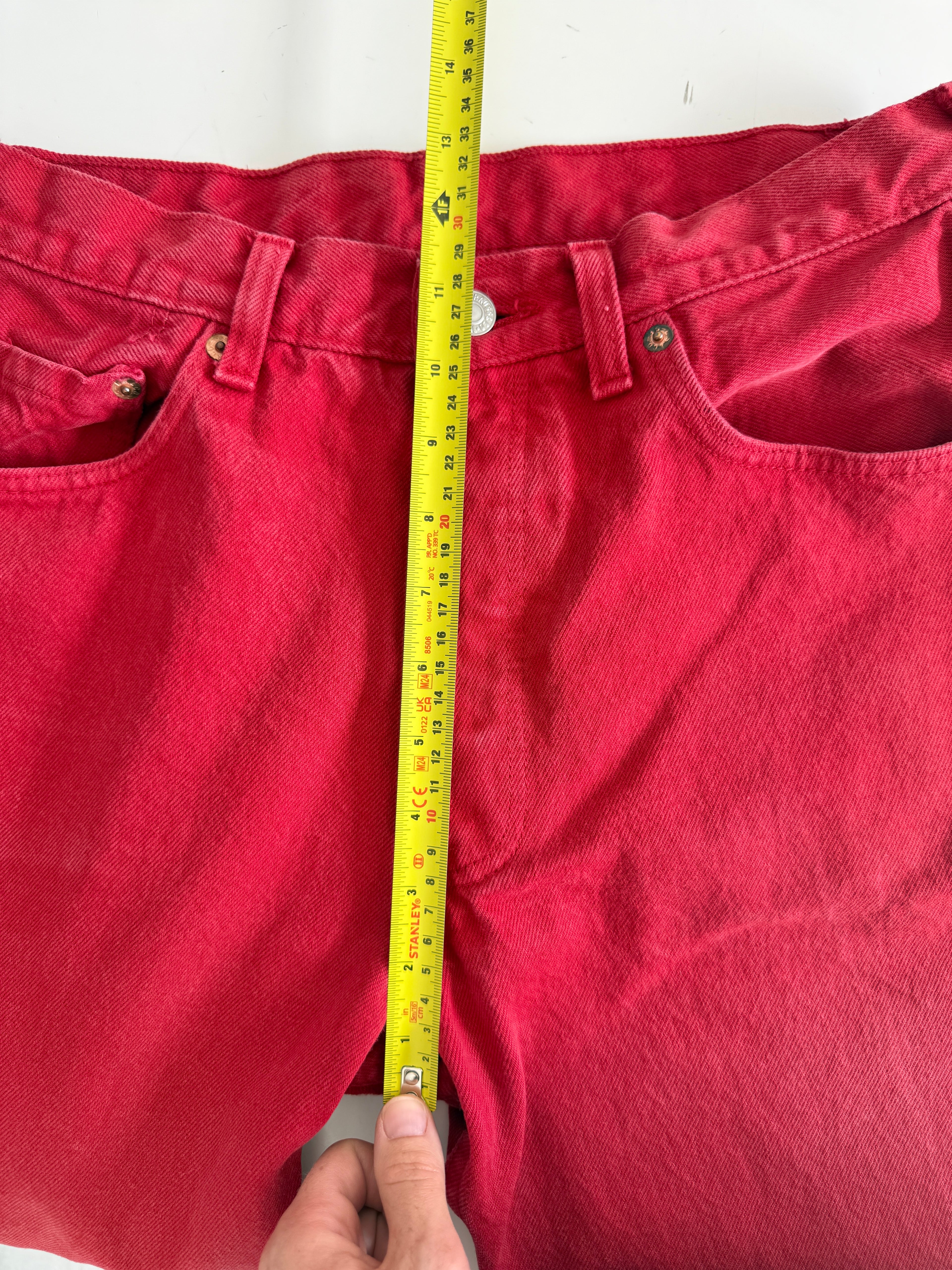 W29 L32 vintage Levis 501 28/29” measured waist red 90s 501s