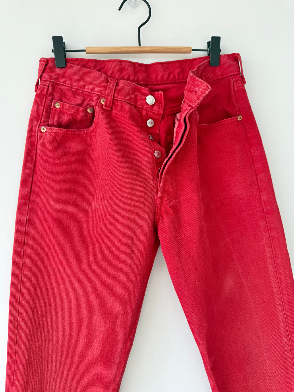 W29 L32 vintage Levis 501 28/29” measured waist red 90s 501s