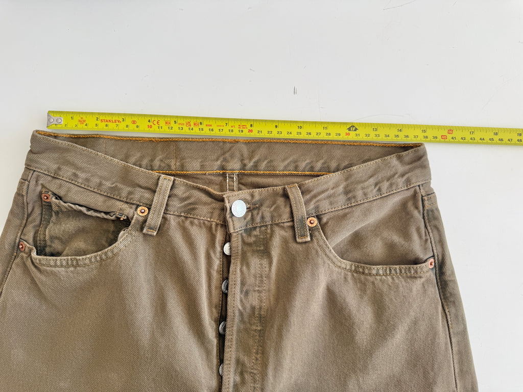 W30 L28 vintage Levis 501s 29/30” khaki/ brown Levi’s 501s 90s