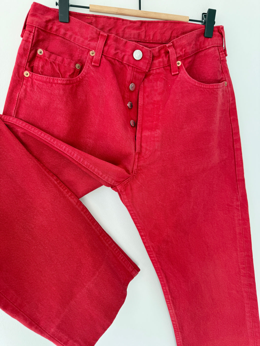 W30 L28 vintage Levis 501 29/30” measured waist red 90s 501s