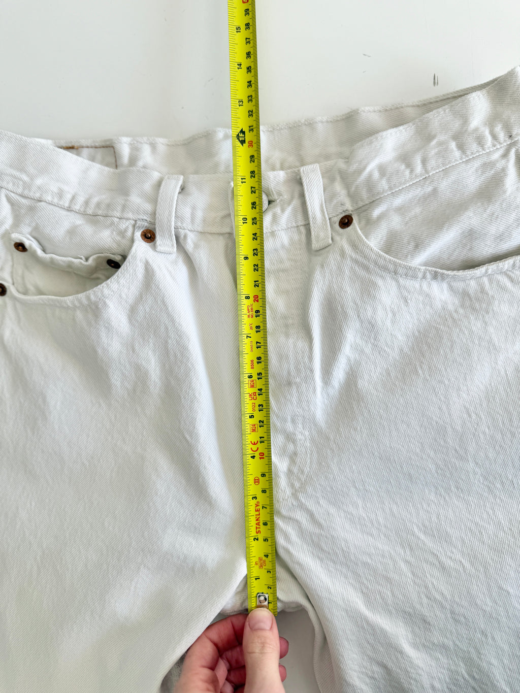 W29 L27 vintage Levis 501 28-29” measured unique white denim 90’s 501s