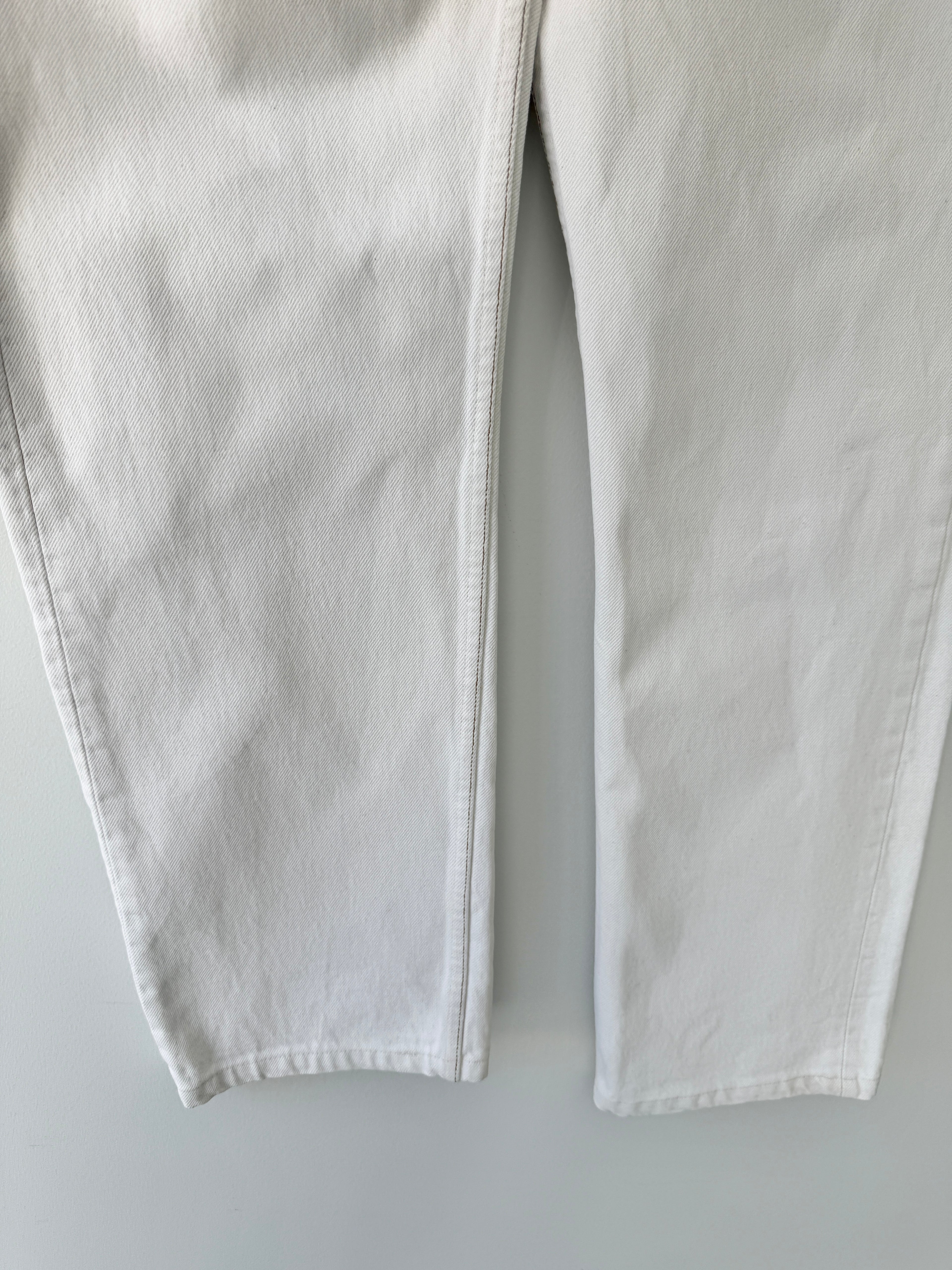 W31 L30 vintage Levis 501 30/31” measured white denim 90s Levi’s 501s