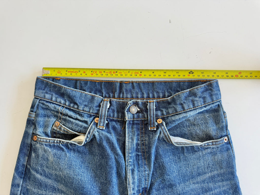 W29 L31 vintage Levis 517 28/29” measured waist dark faded USA 80s 517s