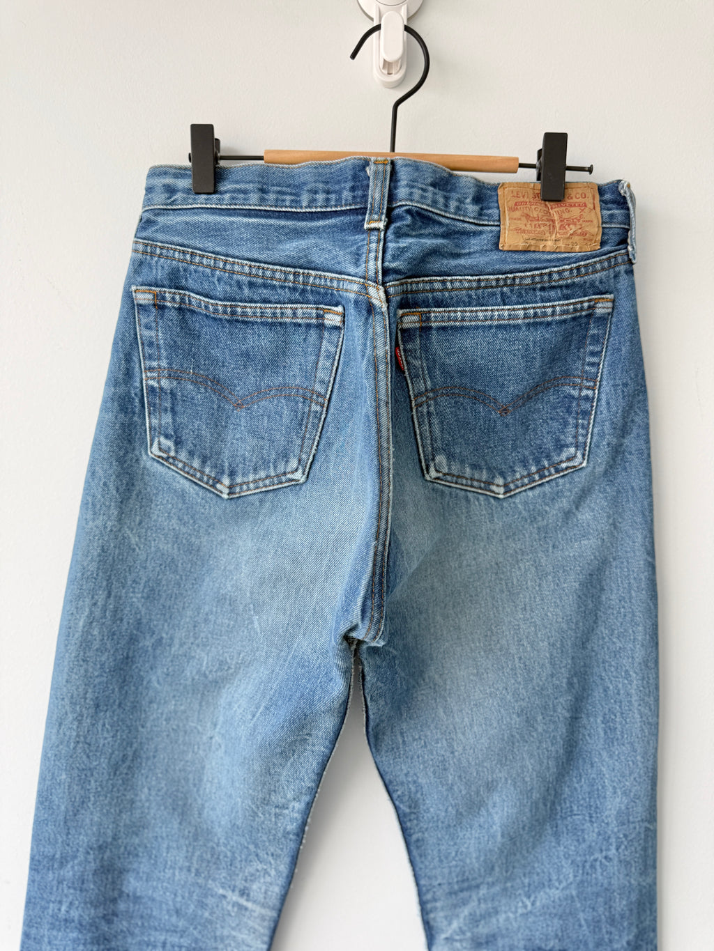 W30 L30 vintage Levis 501 29/30” measured dark faded blue 80sUSA Levi’s 501s