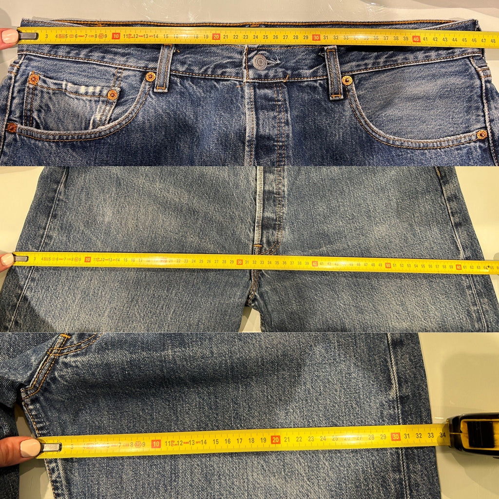 w36 L35 Levis 501 jeans dark faded blue Levi’s made in Spain dark denim 501 vintage made in 90s 501 vintage Levi’s