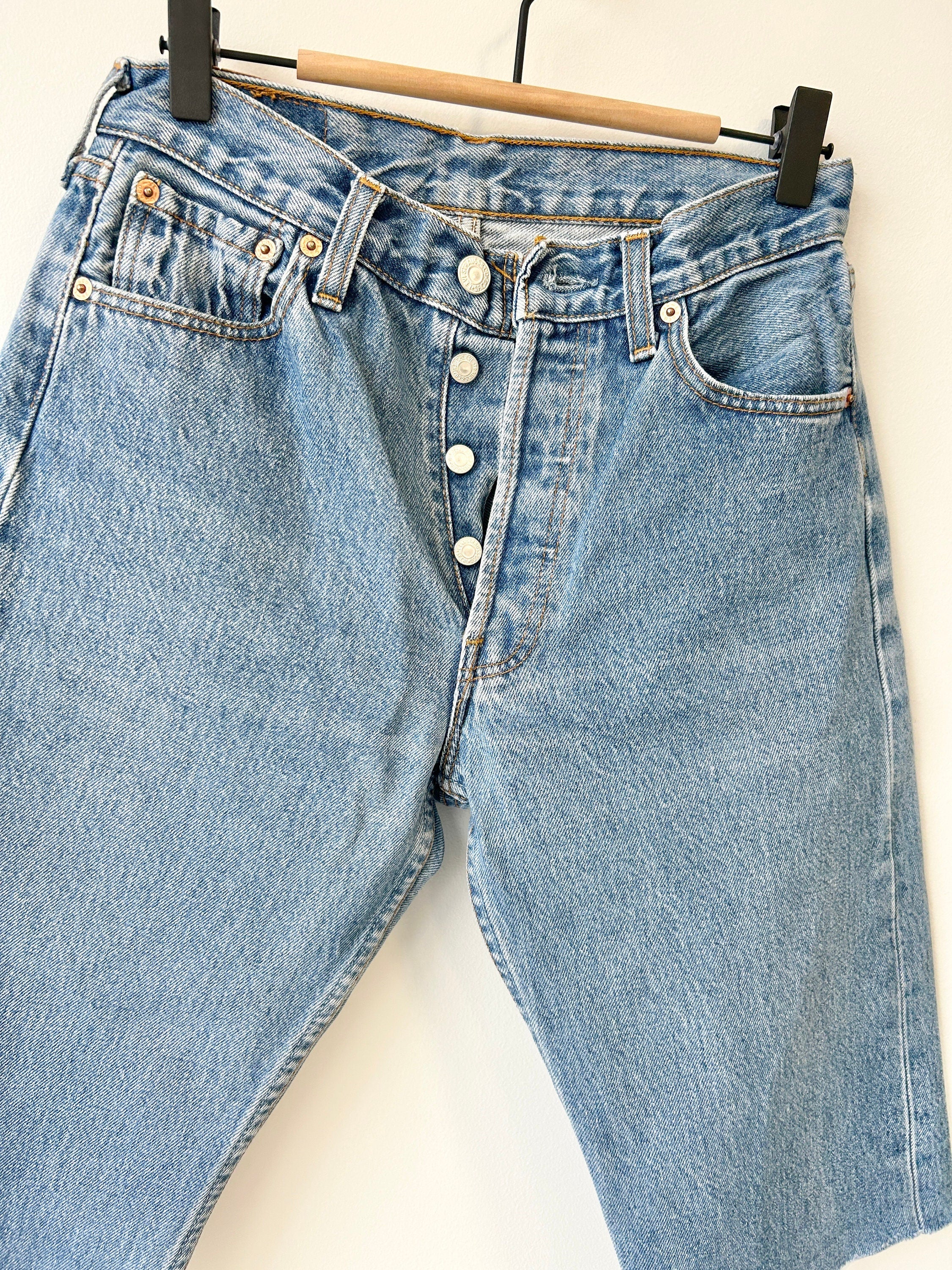 W25 Levis 501 vintage short's 25-26” 501 90s  blue denim shorts 501 vintage Bermuda shorts
