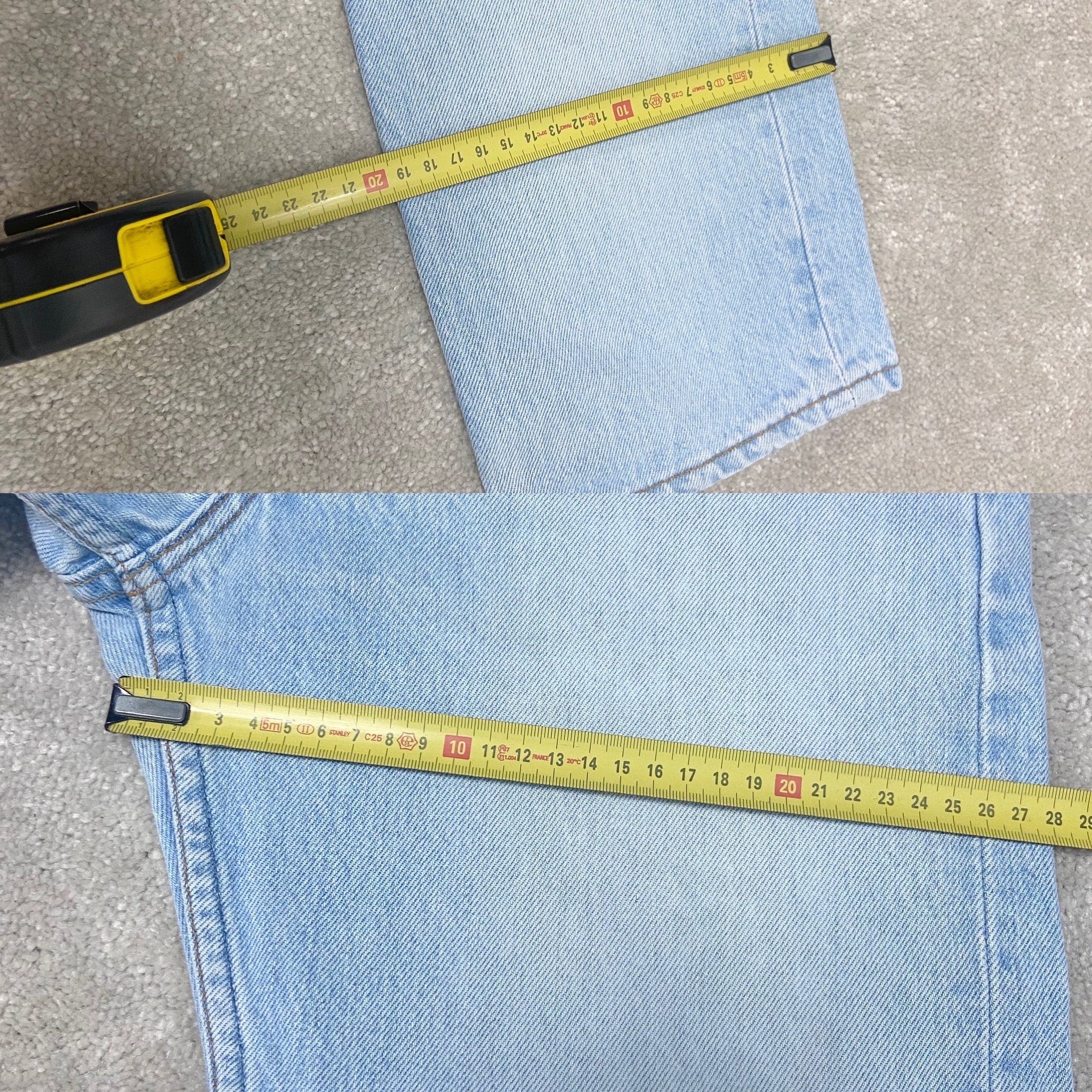 Vintage Levi’s 501xx jeans w29 L31 90s vintage 501 jeans light blue USA