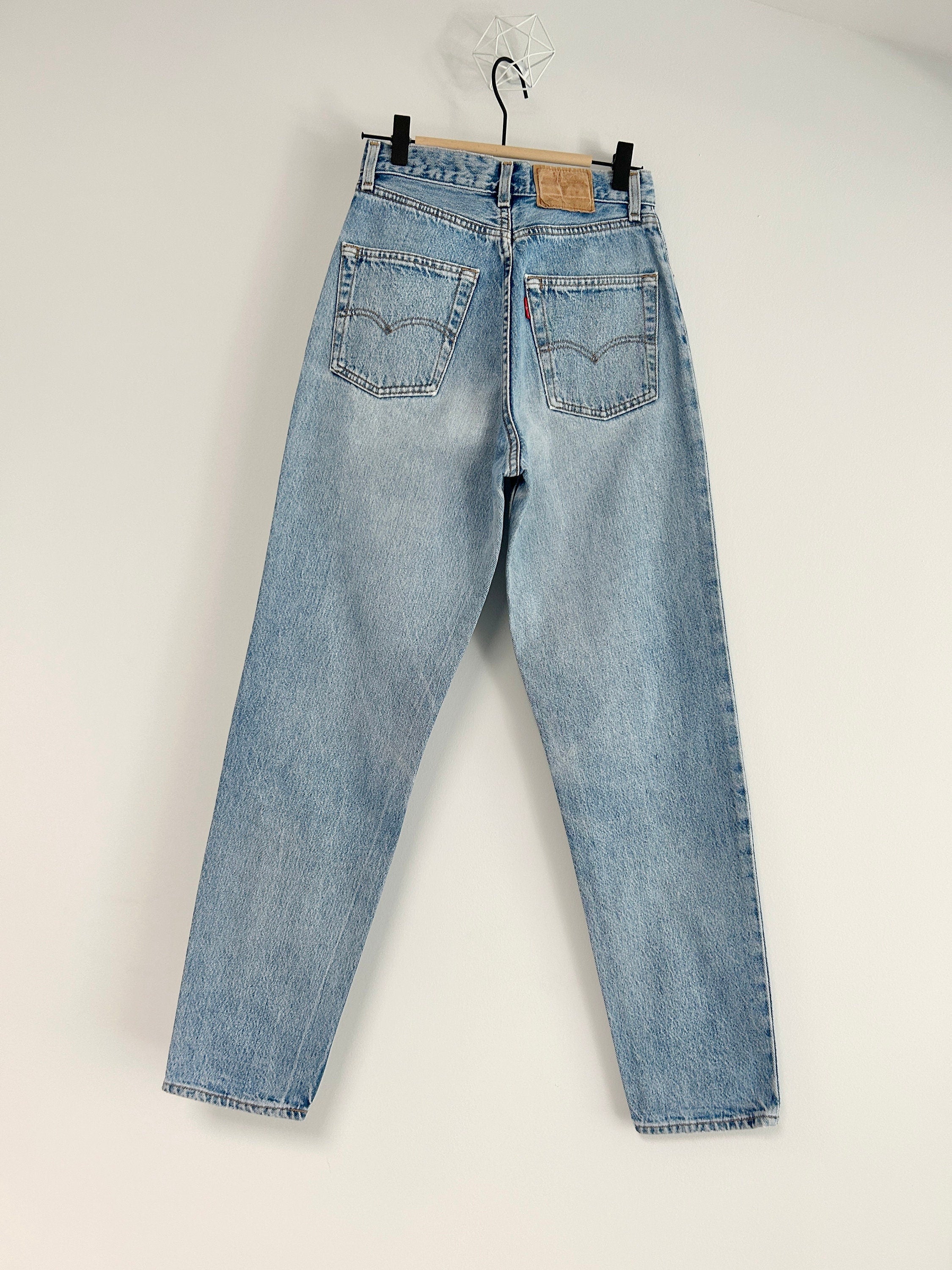 Levis 901 jeans w26 L29 light blue denim 901 vintage Levi’s 80s faded light blue denim 901 vintage