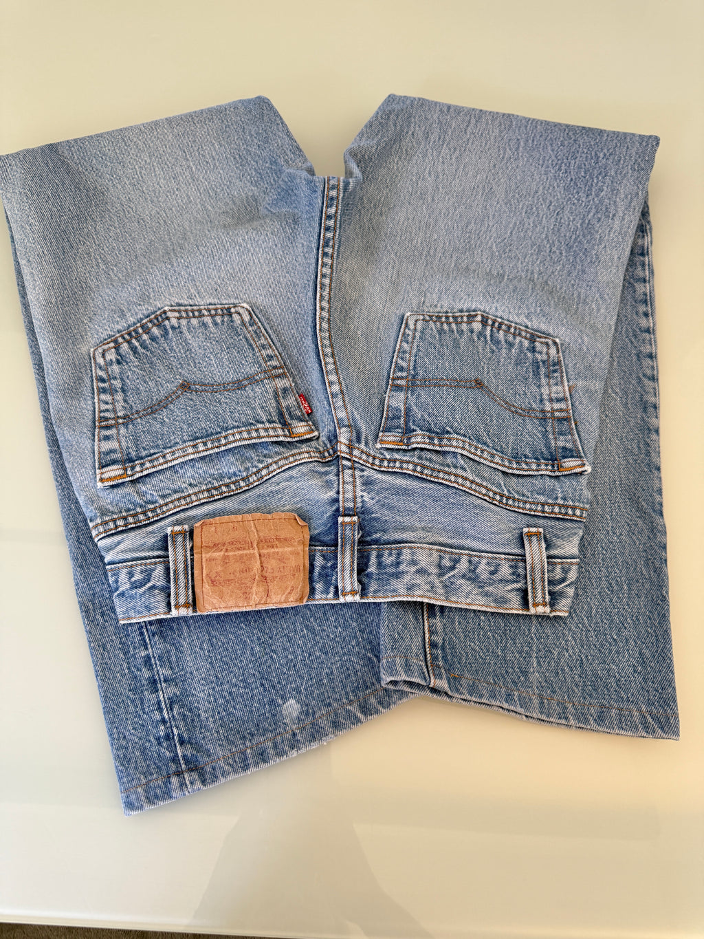 W25 L27 vintage Levis 501 24/25” measured fade light denim USA 501s 80s