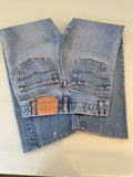 W25 L27 vintage Levis 501 24/25” measured fade light denim USA 501s 80s