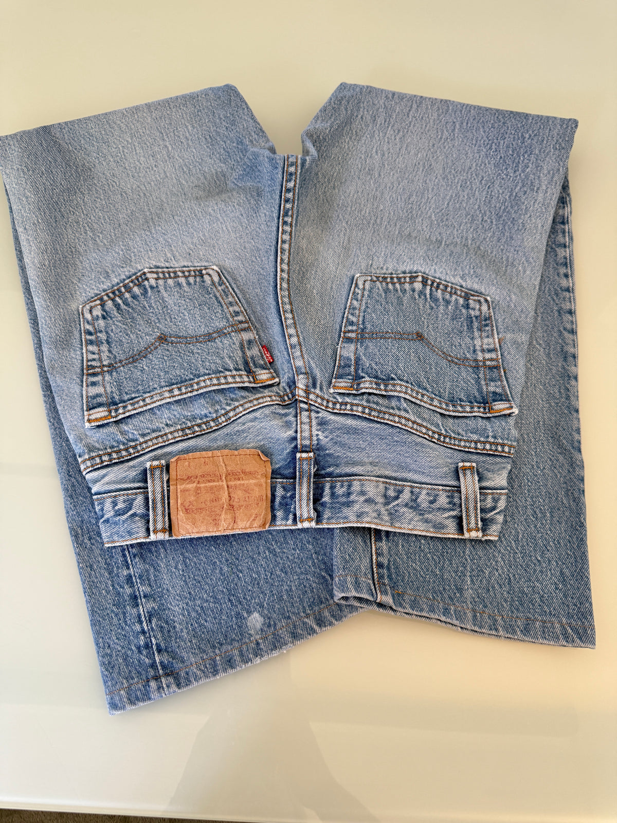 W25 L27 vintage Levis 501 24/25” measured fade light denim USA 501s 80s